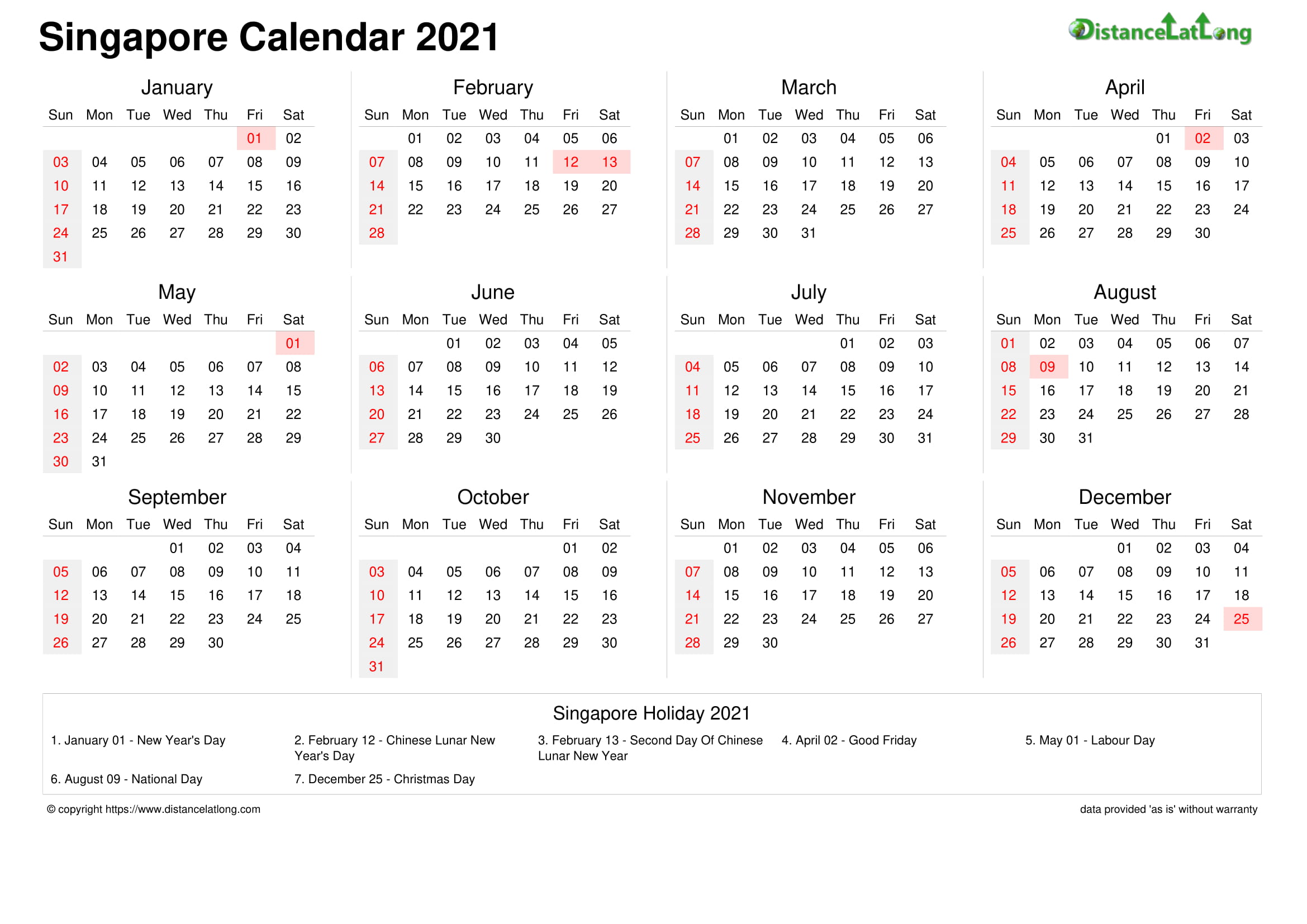 Singapore Holiday Calendar 2021 Doc Templates Distancelatlong Com1