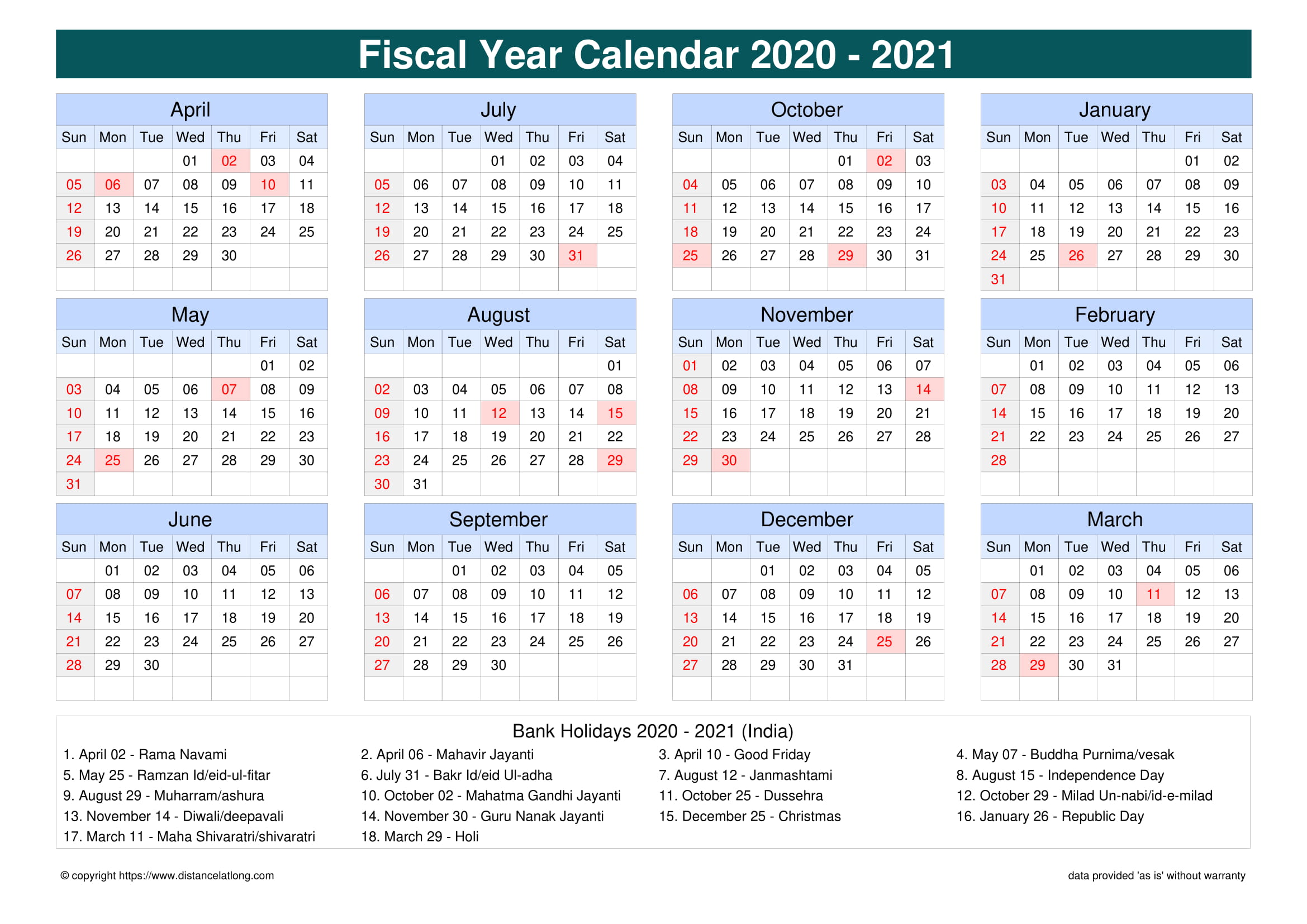 November 2022 Calendar With Holidays India