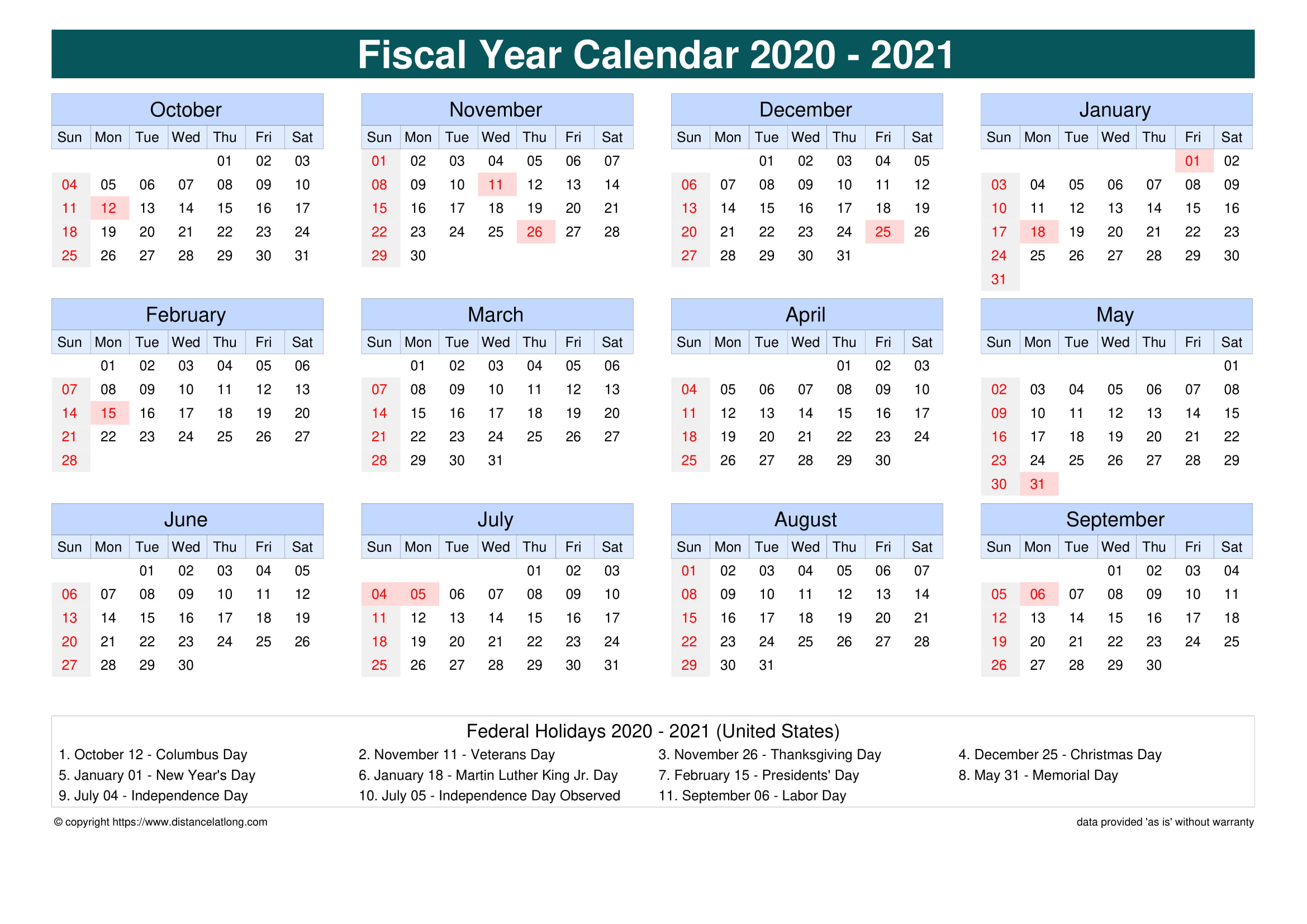 United States Holiday Calendar 2021 Jpg Templates
