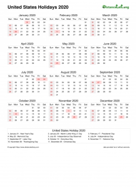 Calendar Horizintal Month Week Covered Line Sun Sat Holiday Us Portrait 2020