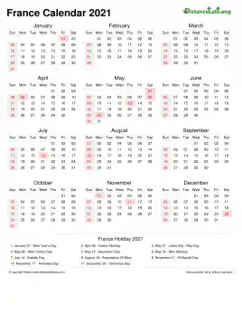 Calendar Horizintal Week Covered Line Grid Sun Sat National Holiday France Portrait 2021