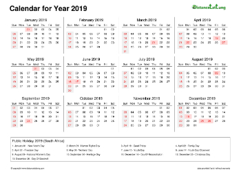 Calendar Horizintal Week Underline With Month Split Sun Sat Federal Holiday Sa 2019