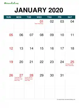 Holiday Calendar Month On Each Page Blue Sun Sat Portrait 2020 Hong Kong