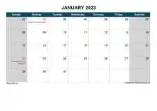 Yearly Calendar With Bhutan Holiday Sun Sat Landscape 2023